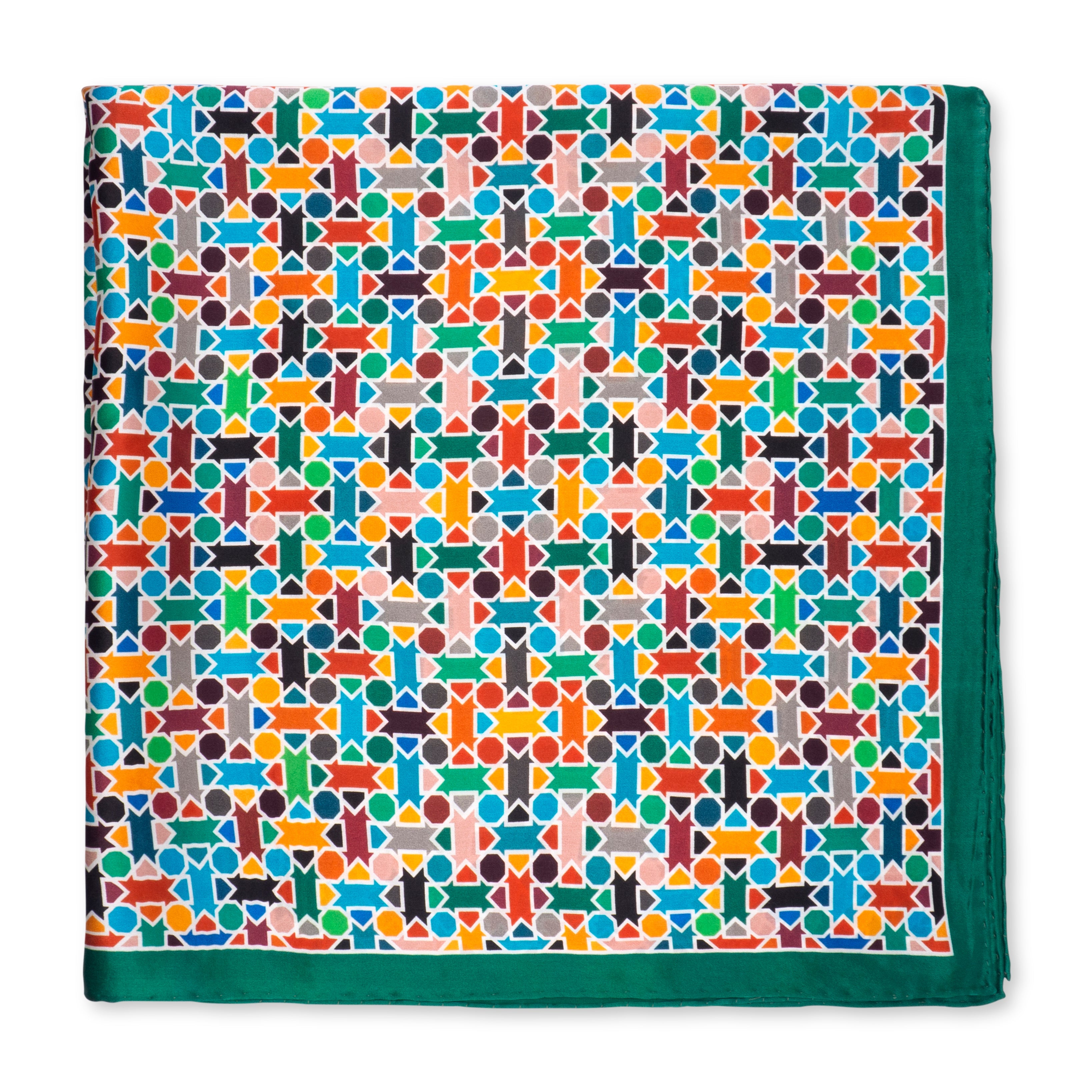 Multicolor Silk Square Scarf Amal