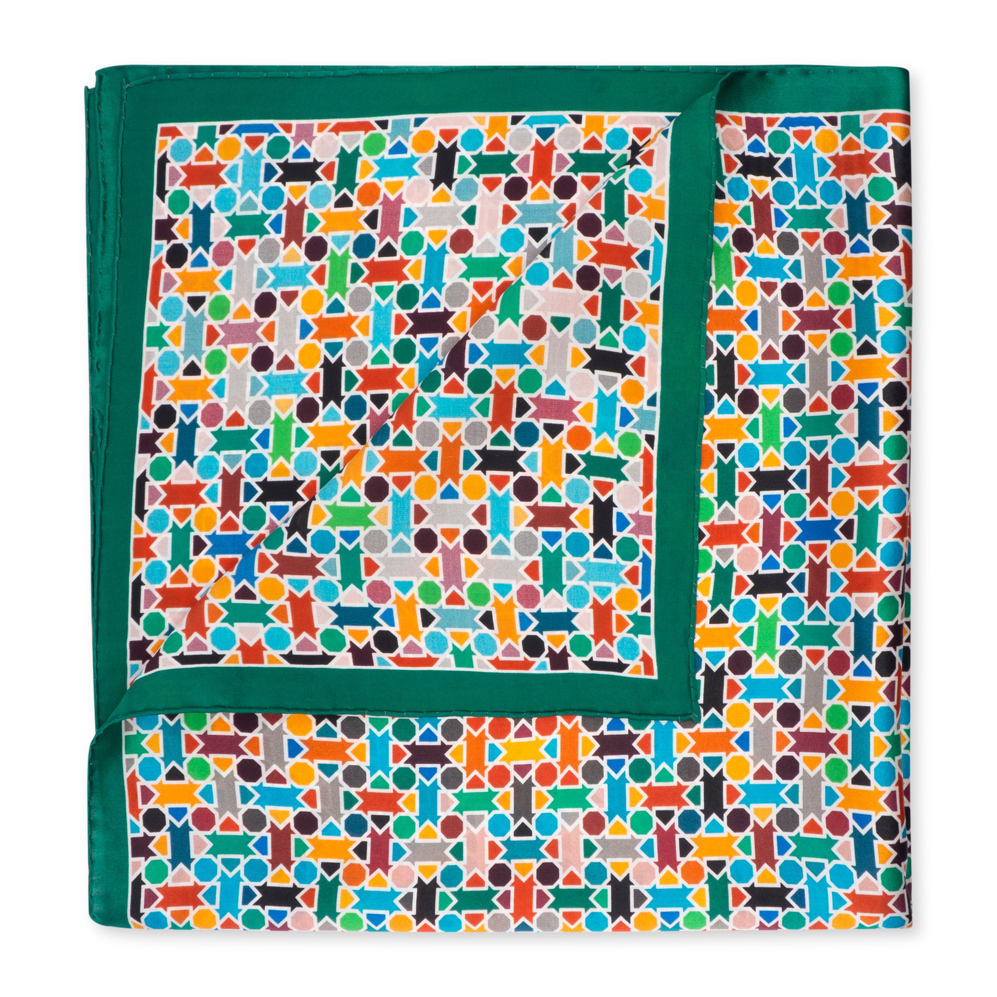 Multicolor Silk Square Scarf Amal