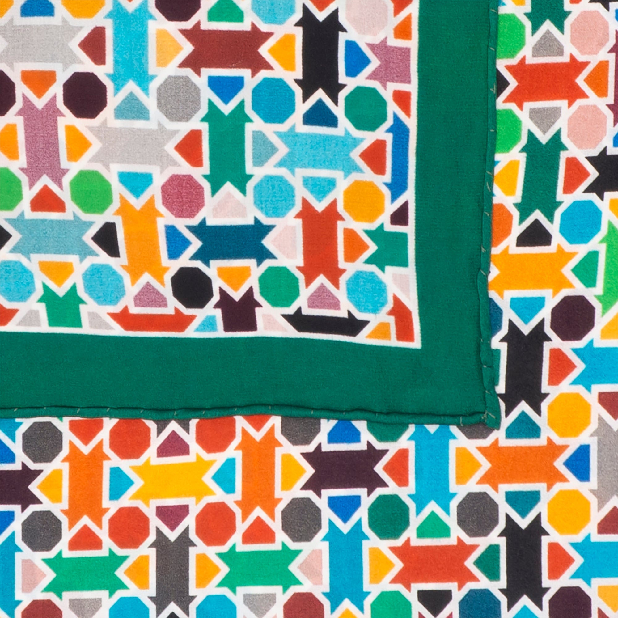 Multicolor Silk Square Scarf Amal