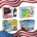 4 Pack Medium Boxes: AMERICA: Carbeque, Cast & Blast, Liquor Vest, Tik Tot By Prank-O (As Seen on Shark Tank)
