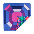 Amethyst Gem Double-Sided Travel Mahjong Mat By The Mahjong House