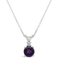 Round Amethyst Pendant