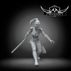 Ancient mystical female lion warrior, Black Remnant