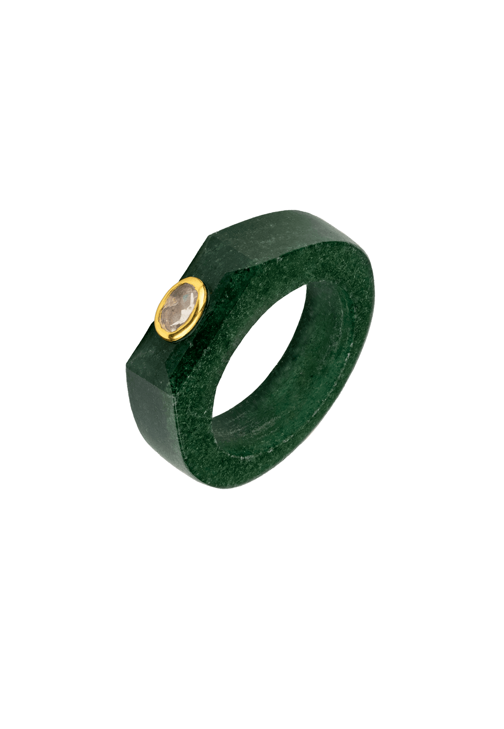 Anillo Aventurina Verde Mora