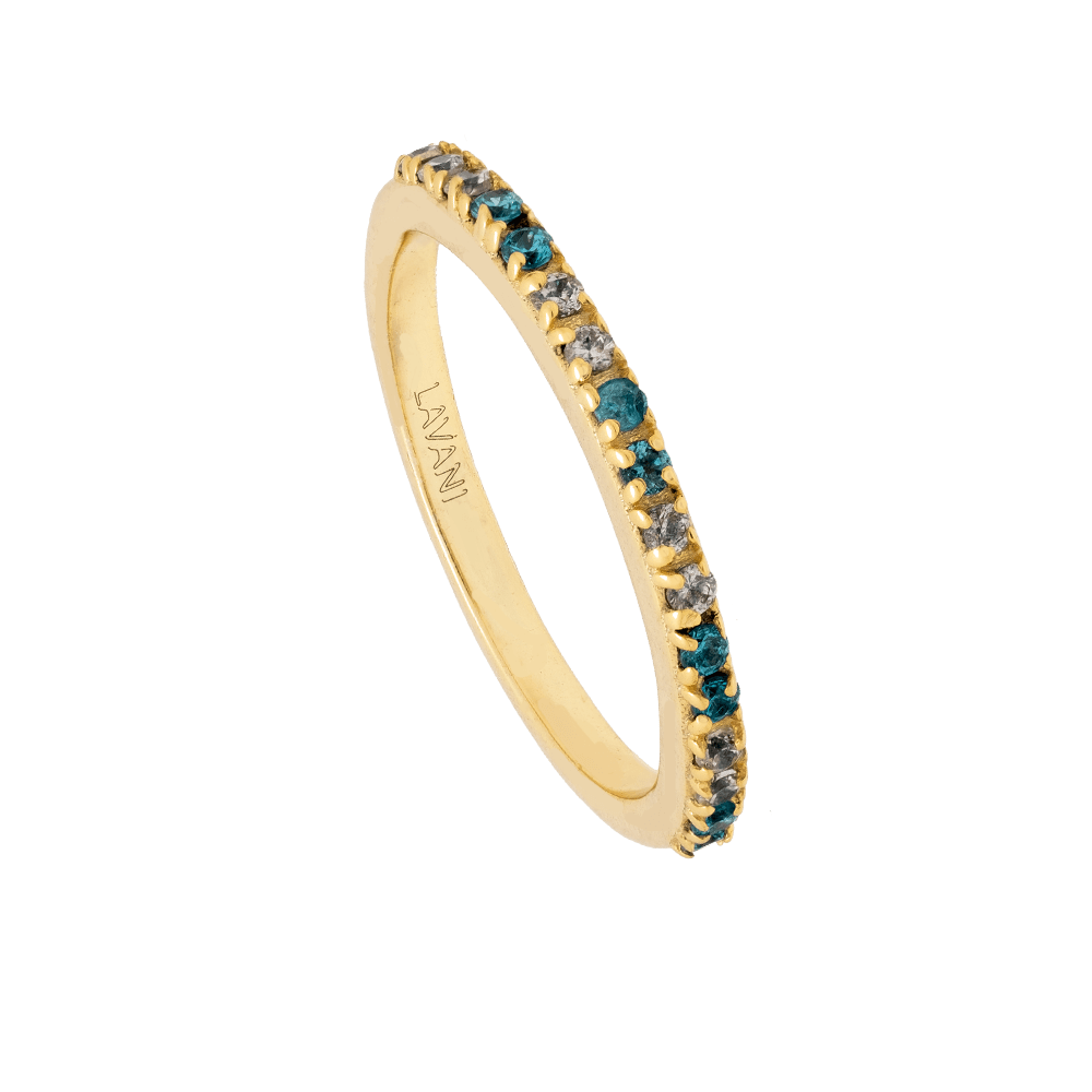 Anillo Diya Aguamarina