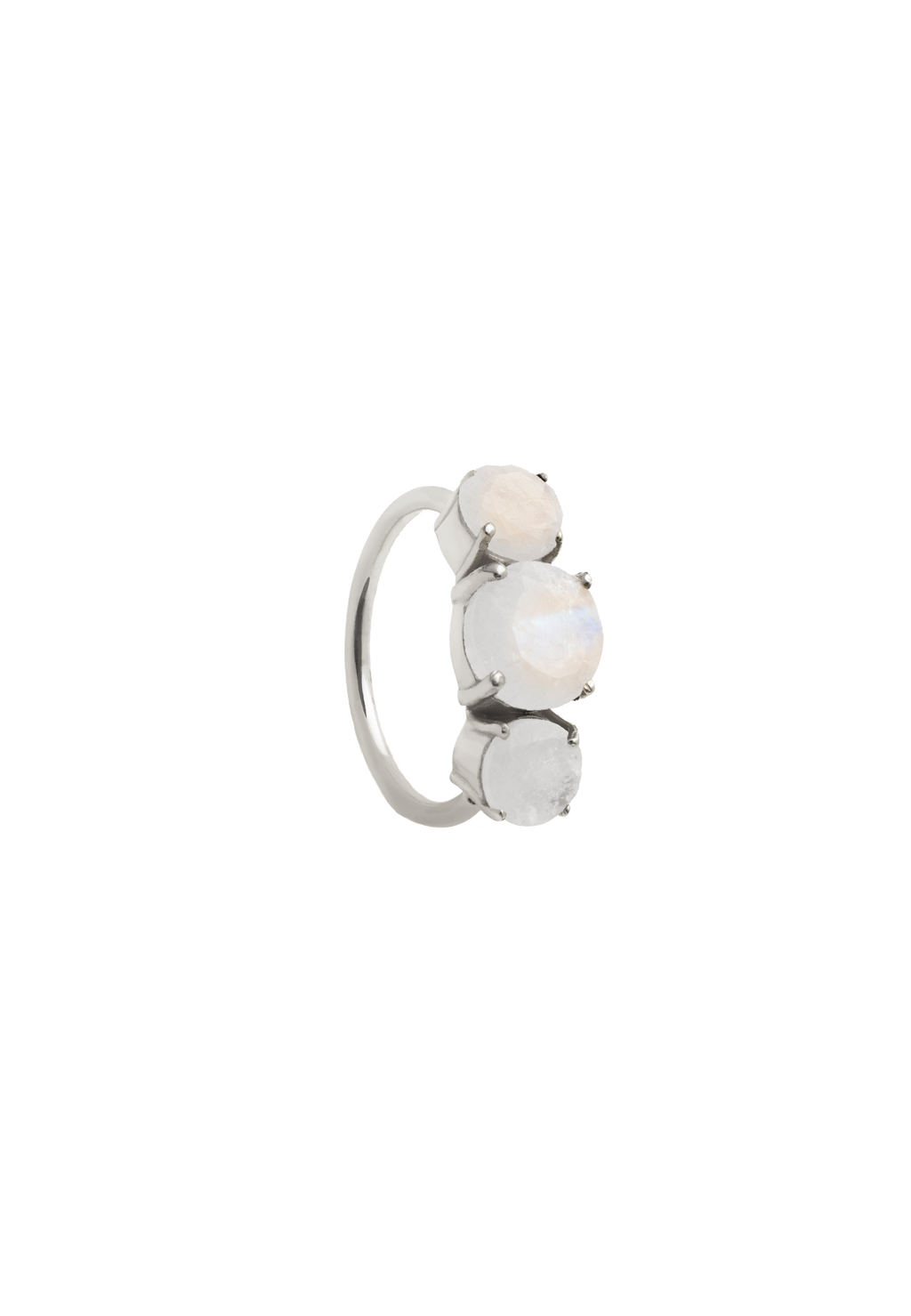 Anillo Plata Moonlight Blanco