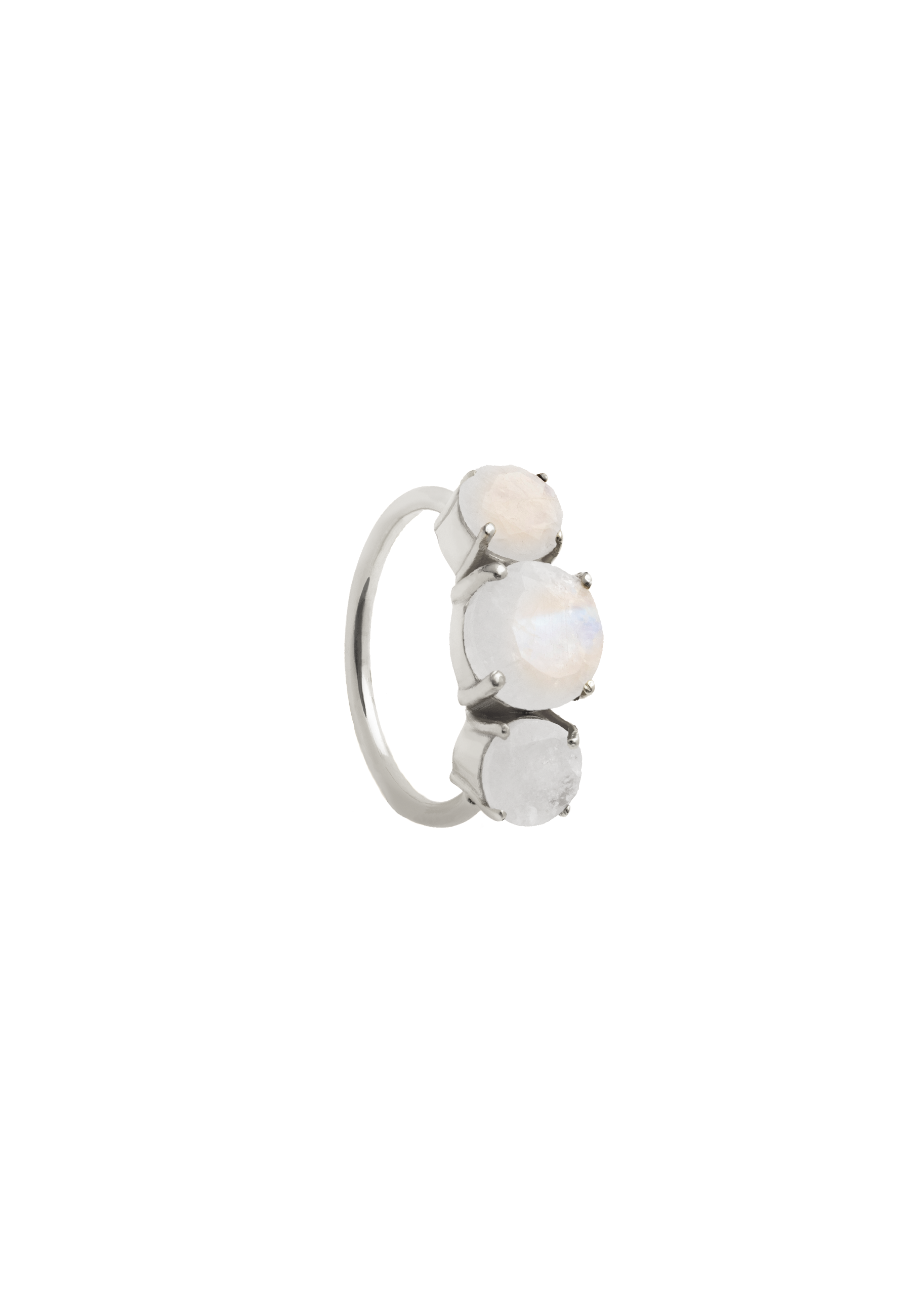 Anillo Plata Moonlight Blanco