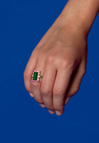 Anillo Rivoli Fucsia y Verde