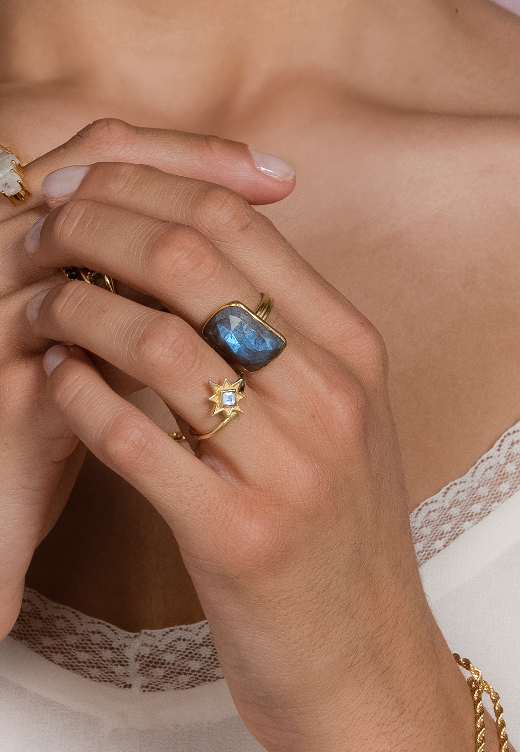 Anillo Stardust Gris