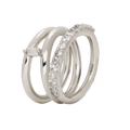 Anillo Idol Blanco Plata