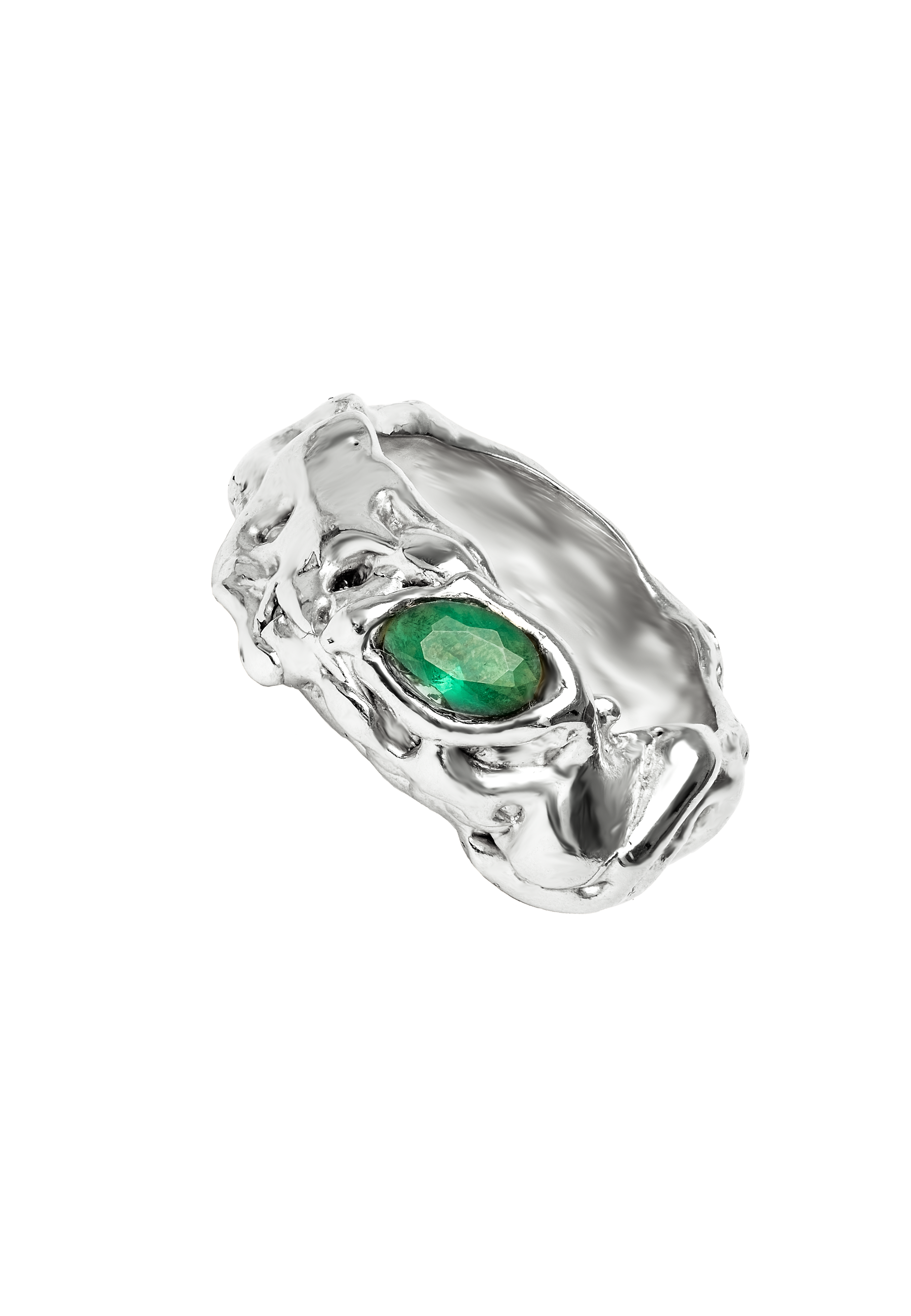 Anillo Judy Verde Plata