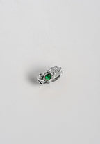 Anillo Judy Verde Plata