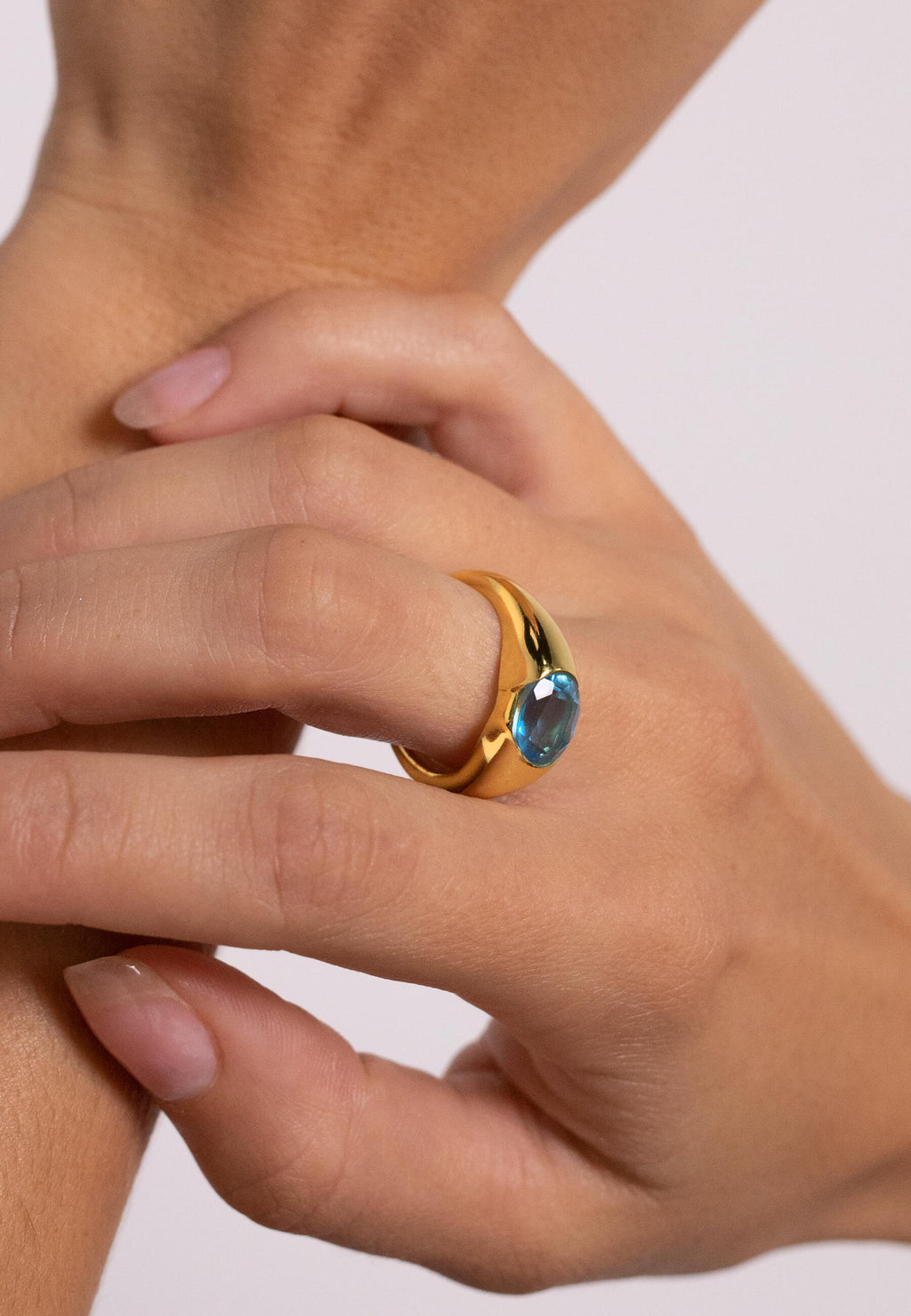 Anillo The Empress Aguamarina