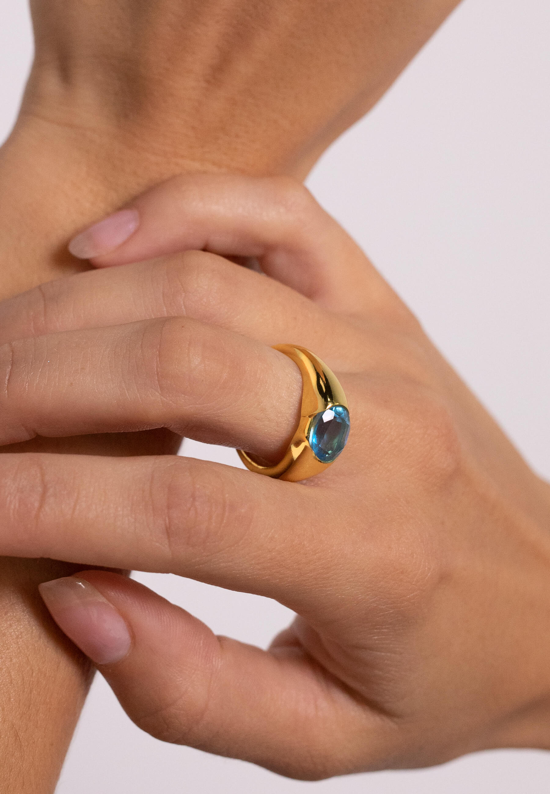 Anillo The Empress Aguamarina