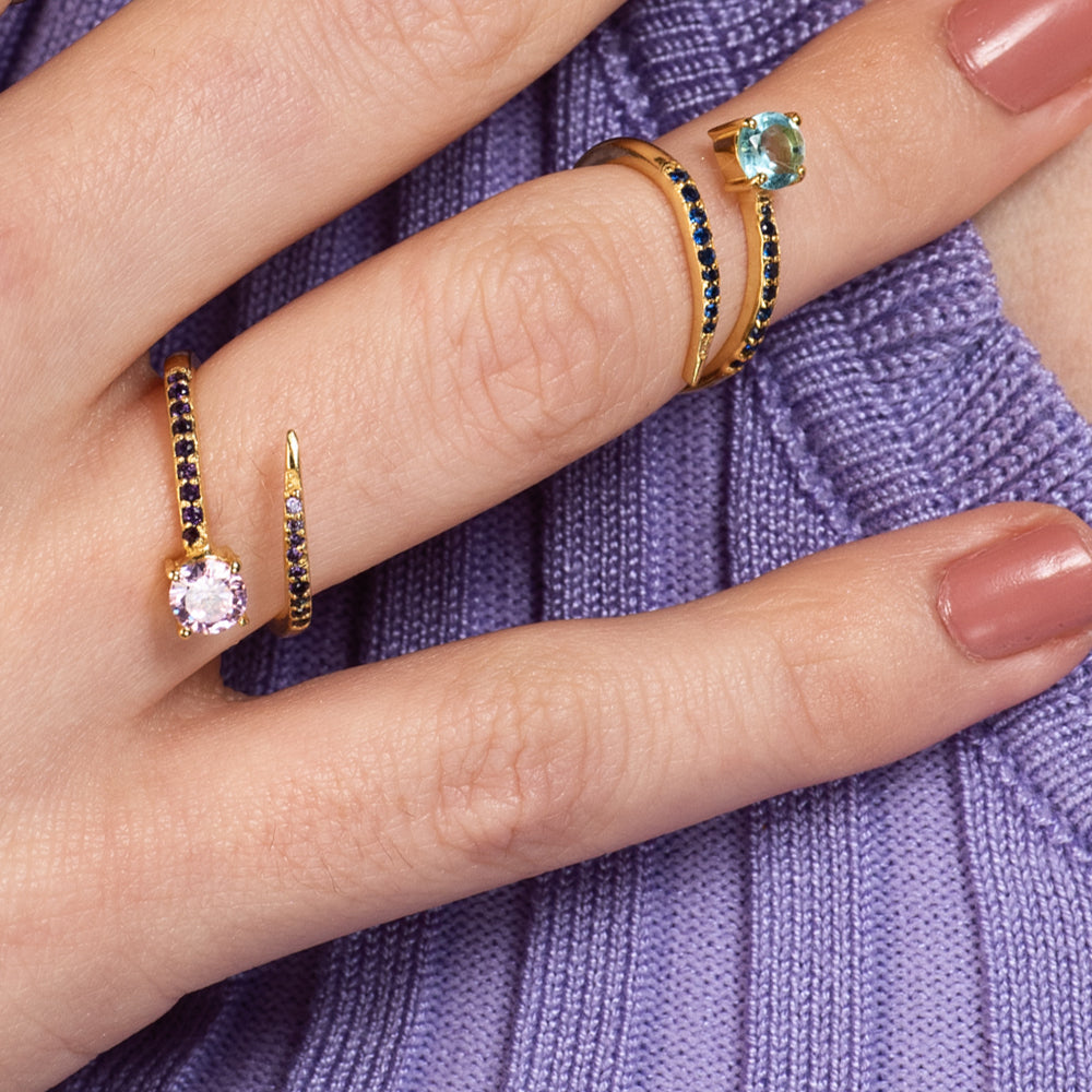 Anillo Alisa Rosa