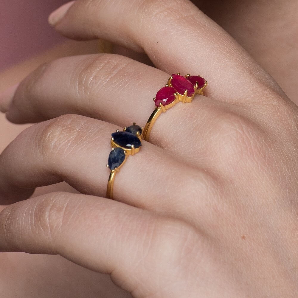 Anillo Kasia Lapislazuli