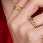 Set Anillos Diya Azules