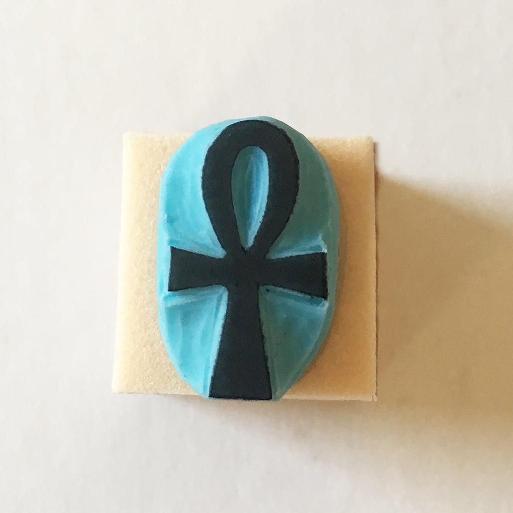 Egyptian symbols mini rubber stamp set of 4