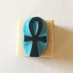 Egyptian symbols mini rubber stamp set of 4