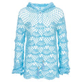Aqua Marine Handmade Crochet Hoodie