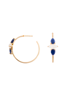 Aros Kasia Azul y blanco