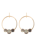 Pendientes Moonlight Gris