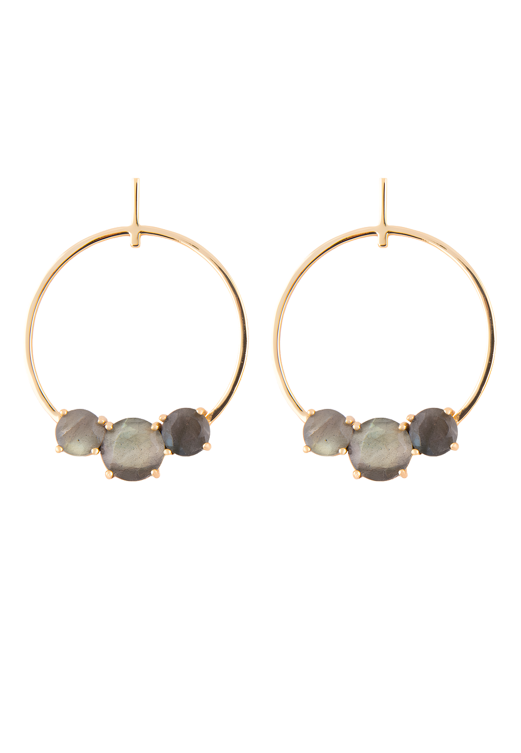 Pendientes Moonlight Gris