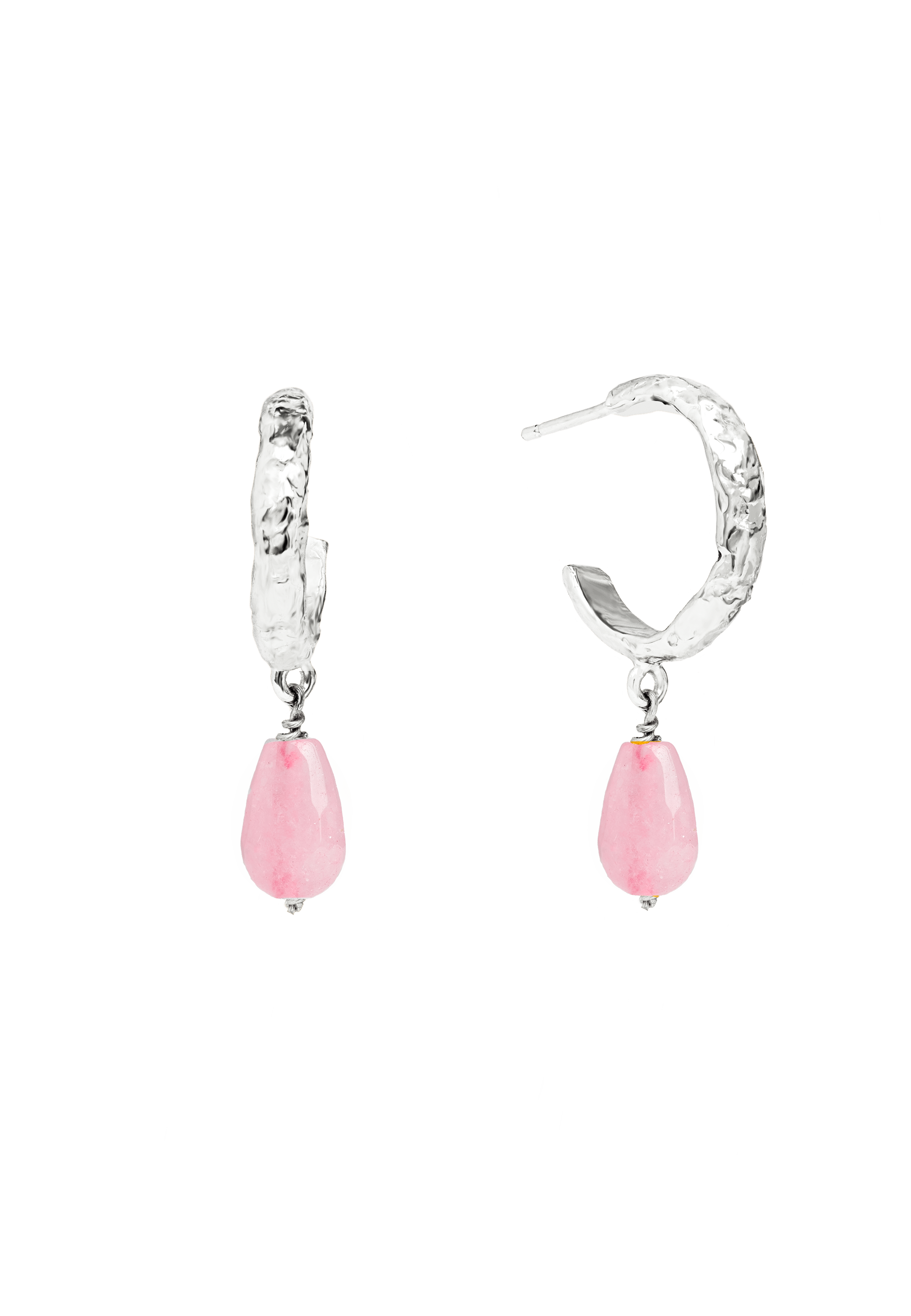 Aros Sadie Rosa Plata