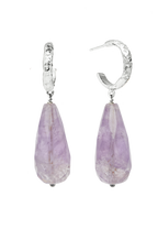Aros Plata Salma Amatista