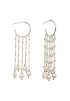 Aros de plata Vega con Perlas
