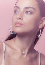 Pendientes Elara Aguamarina
