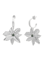 Aros Lotus Flower Plata