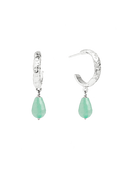 Aros Sadie Aguamarina Plata