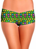 Ganja Motif Booty Shorts