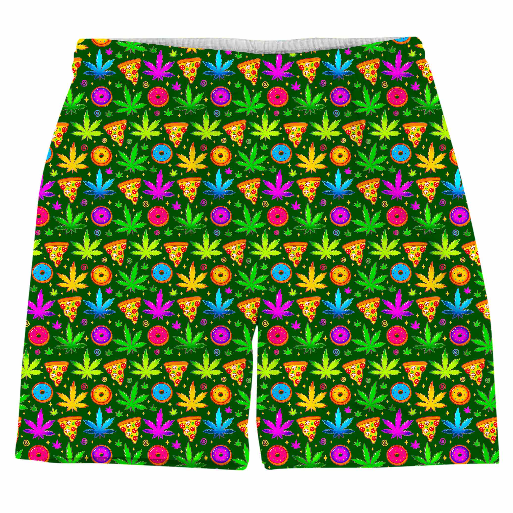 Ganja Motif Weekend Shorts