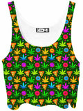 Ganja Motif Crop Top