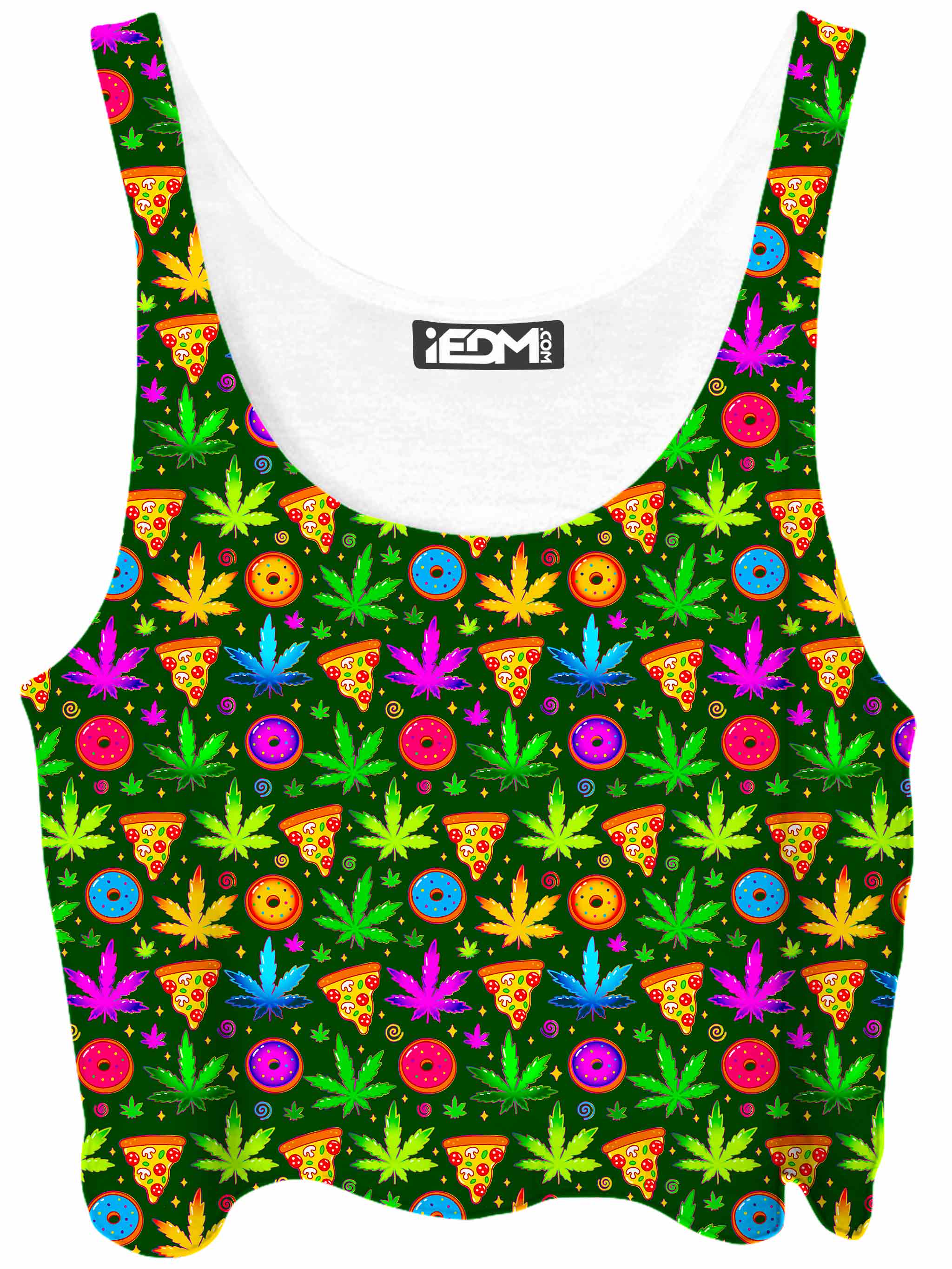 Ganja Motif Crop Top