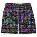 8-Bit Trippy Glitch Weekend Shorts