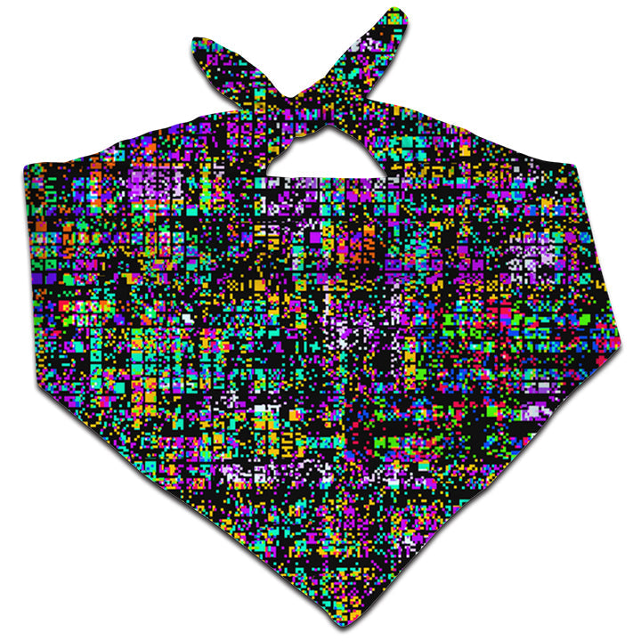 8-Bit Trippy Glitch Bandana