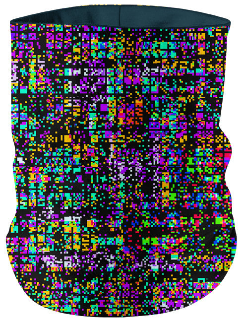8-Bit Trippy Glitch Bandana Mask