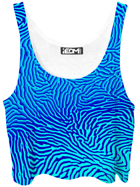 Blue Drift Crop Top