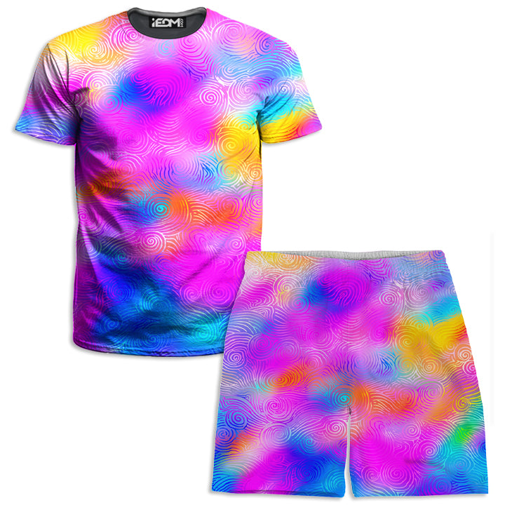 Candy Clouds Men's T-Shirt and Shorts Combo