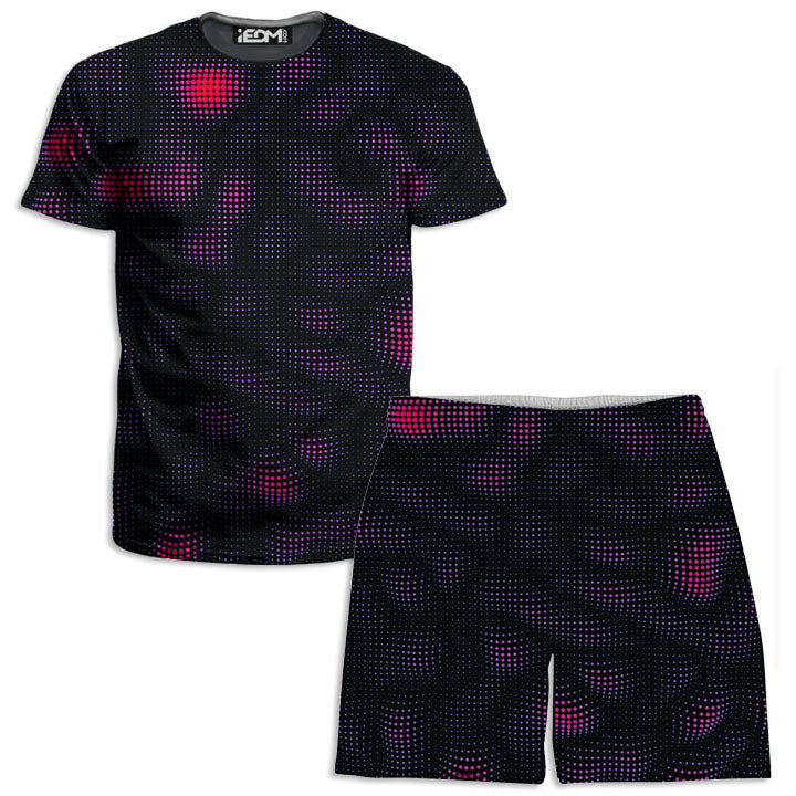 Halftone Drift Men's T-Shirt and Shorts Combo