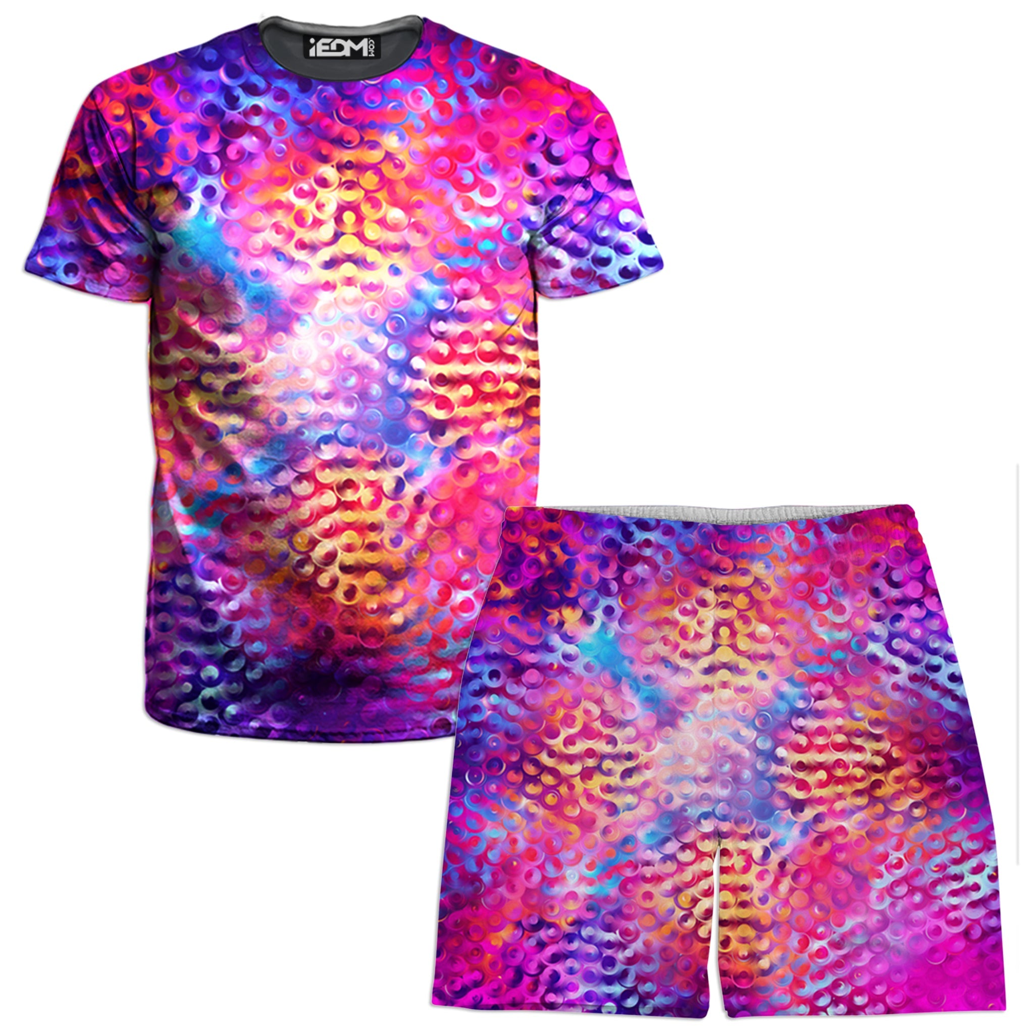 Iridescent Flow Men's T-Shirt and Shorts Combo