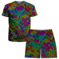 Kaleidoscope Mesh Men's T-Shirt and Shorts Combo