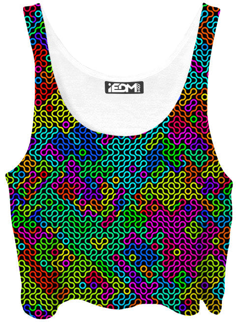 Kaleidoscope Mesh Crop Top