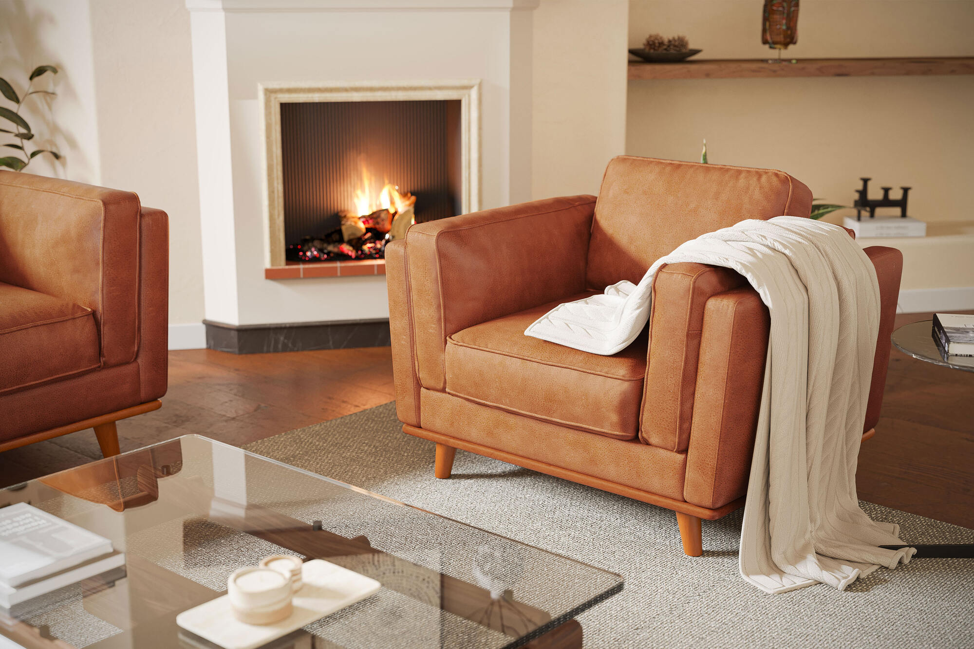 Artisan Leather Accent Chair
