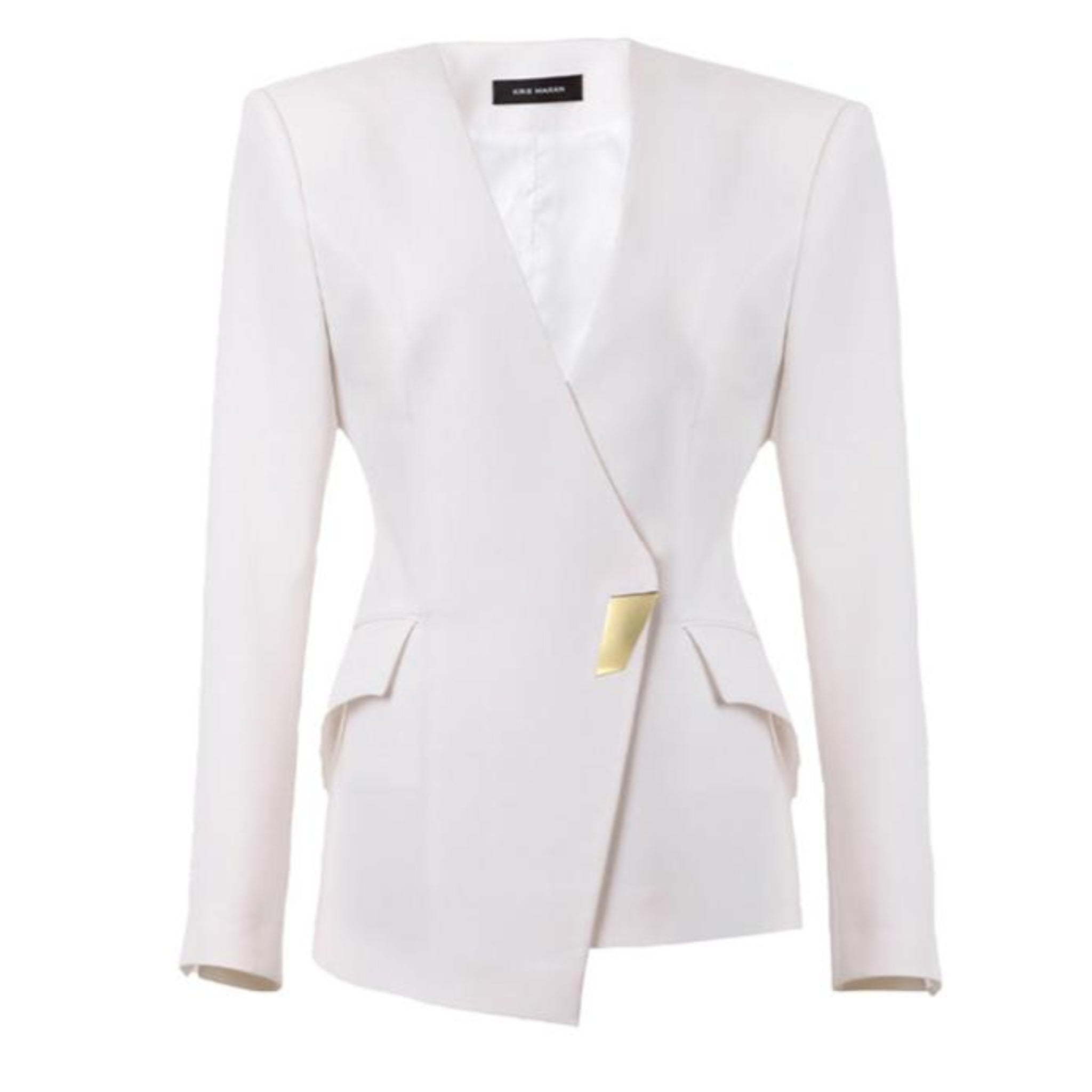 Assymetrical Blazer With Signature Button