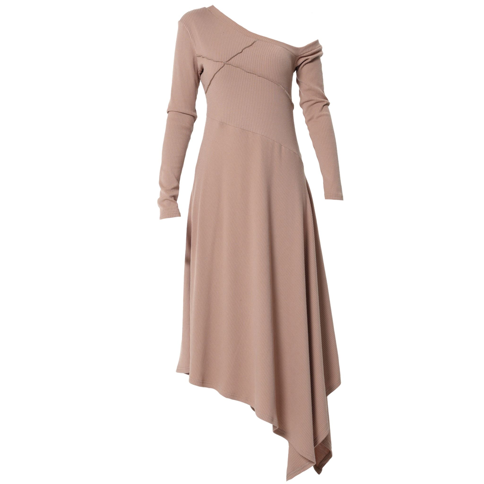 Asymmetric Dress | Beige