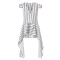 Asymmetric Linen Top Blue Stripes | PR Sample